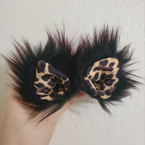 Cheetah KritterKlips Cat ears (kritter clips)